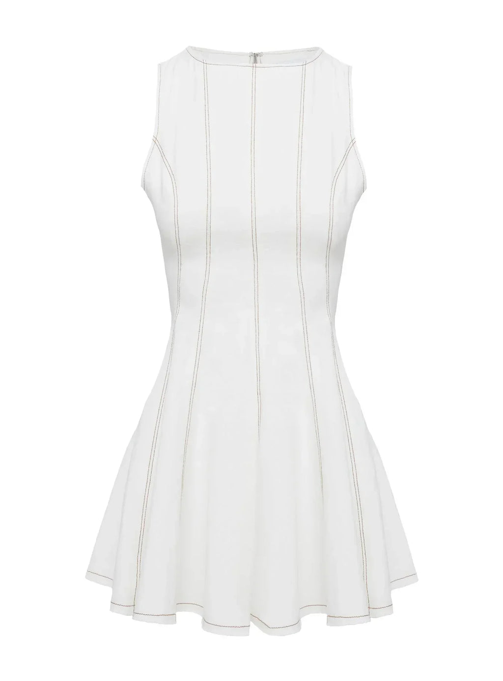 Composure Pleat Mini Dress White