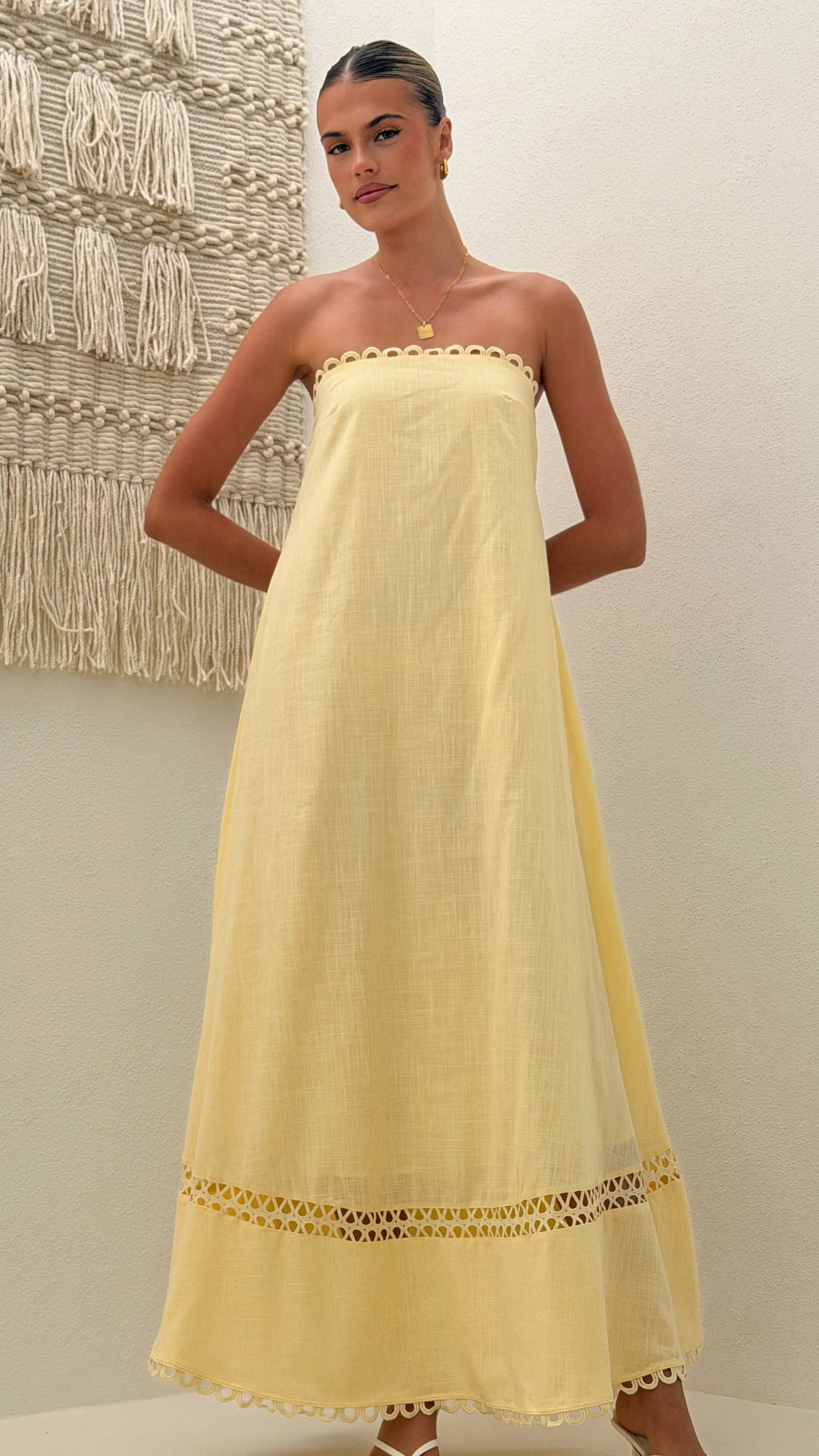 Sandra Maxi Dress - Yellow