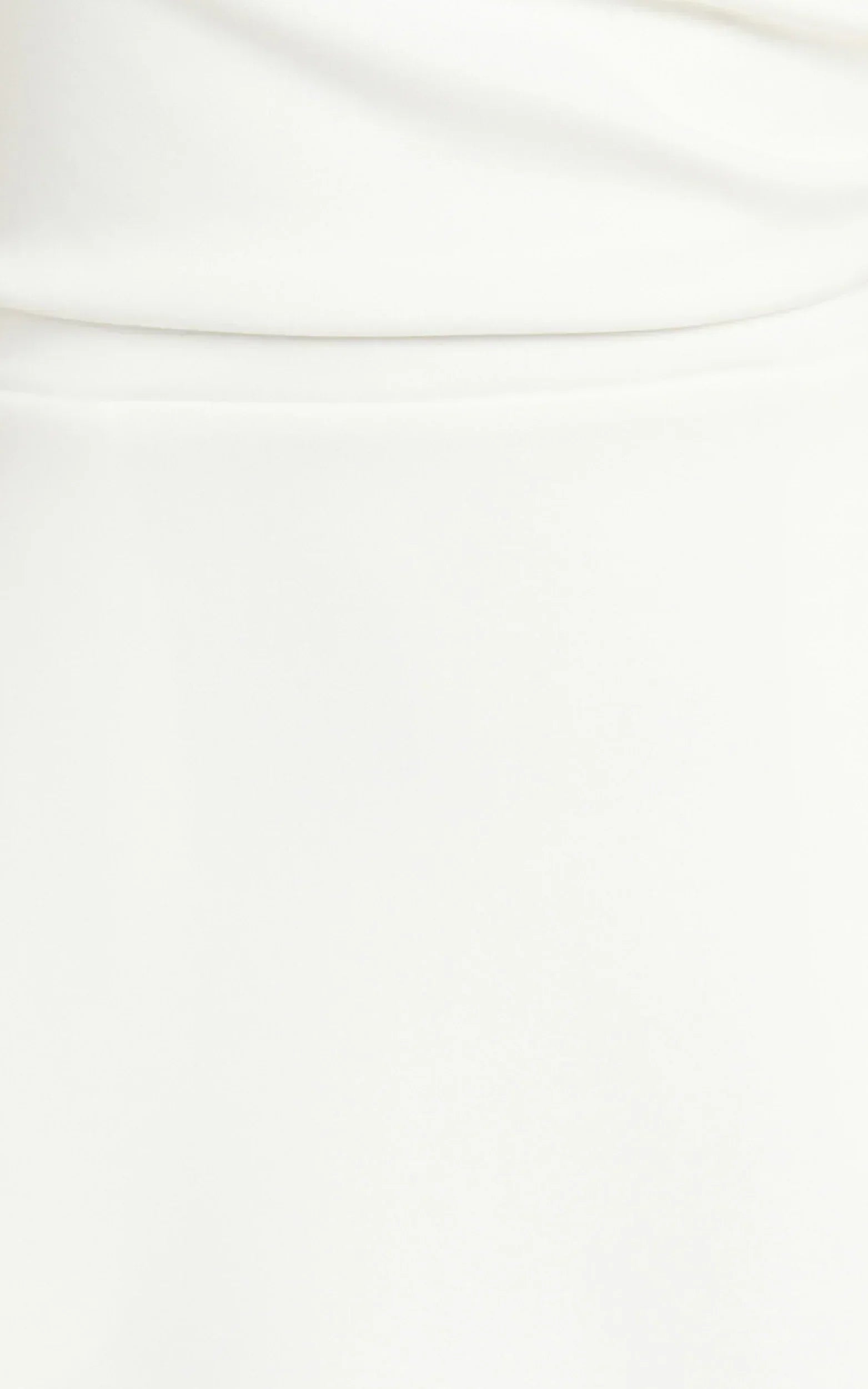 Macy Midi Dress High Neck A Line Dress in Off White