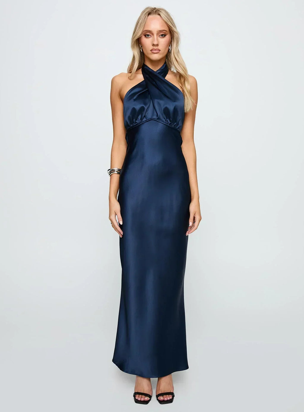 Rosaminta Halter Maxi Dress Cobalt Blue
