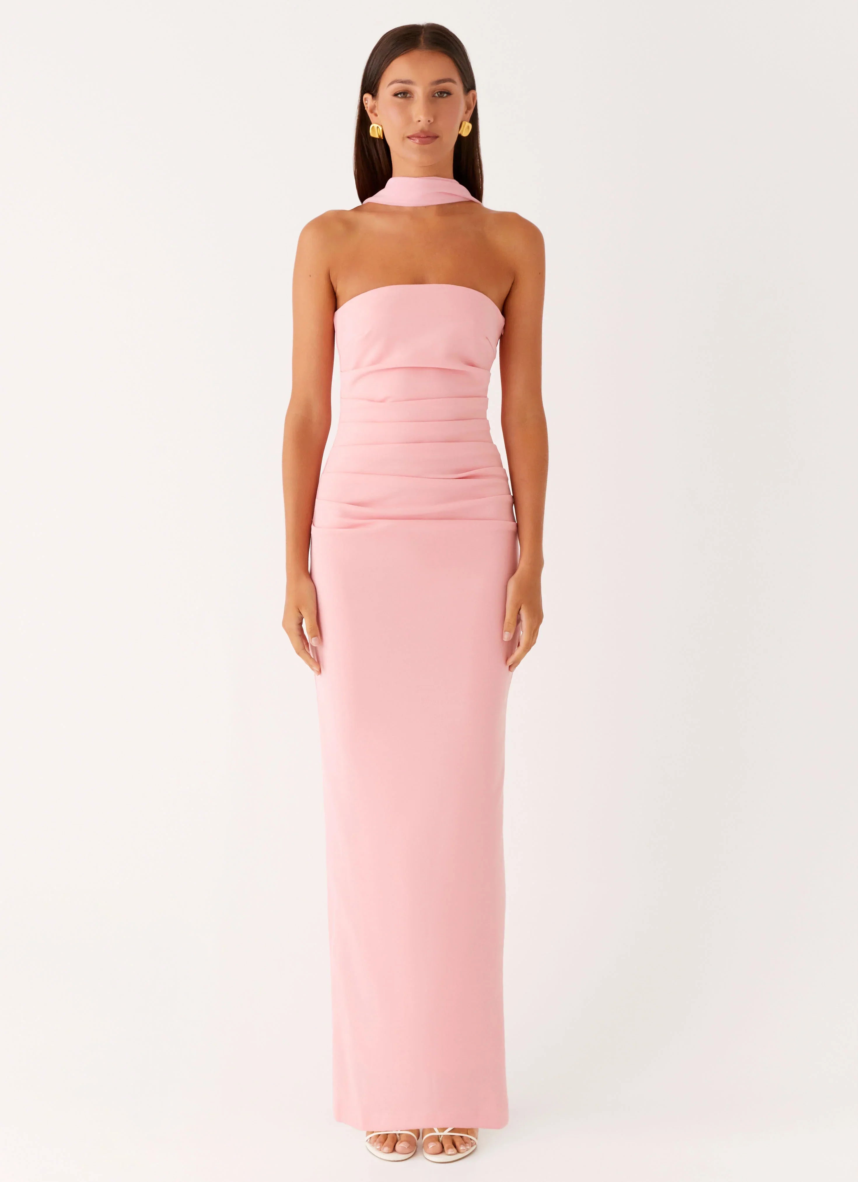 Libra Maxi Dress - Pink