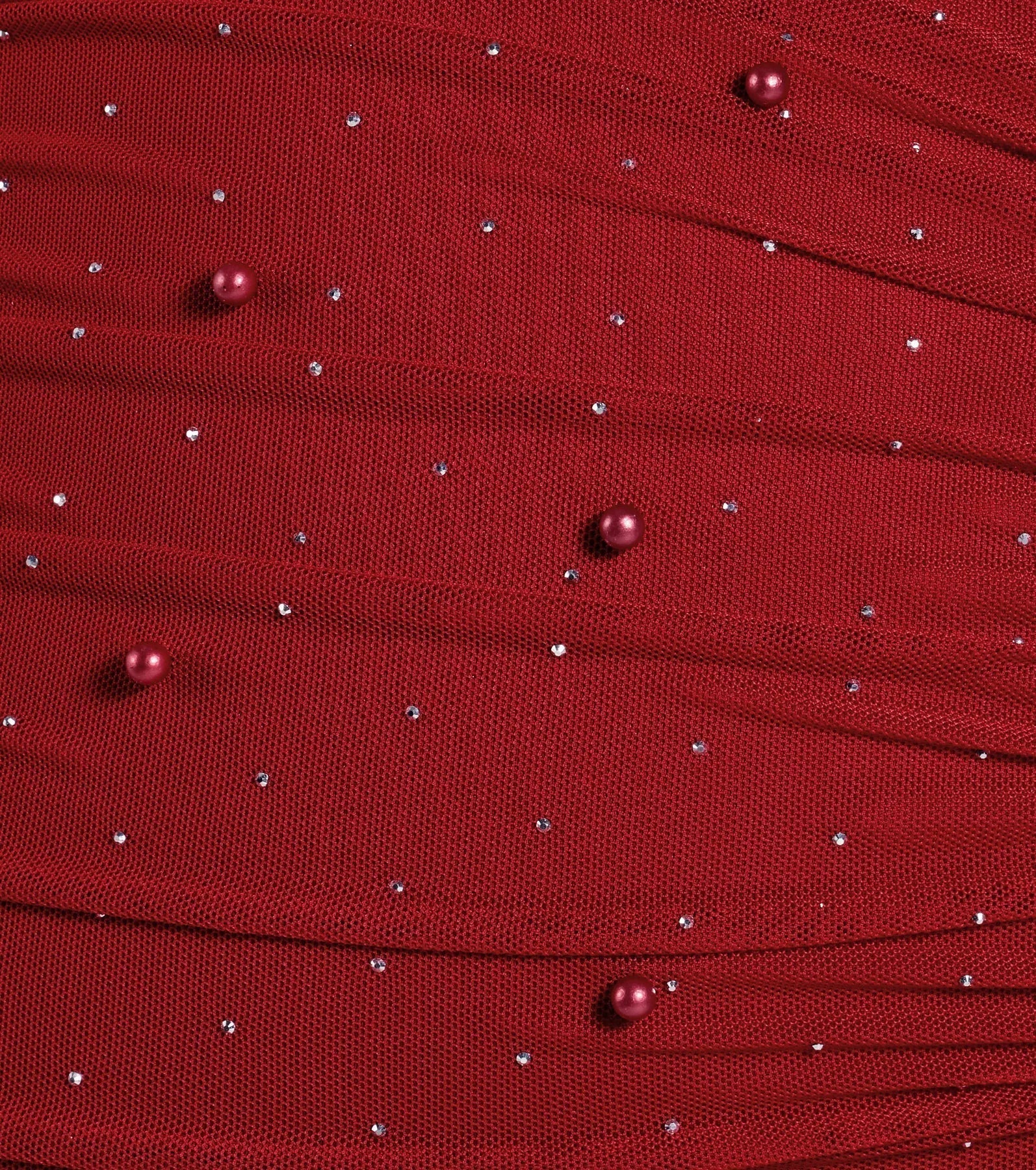 Life Of The Party Rhinestone And Pearl Mini Dress