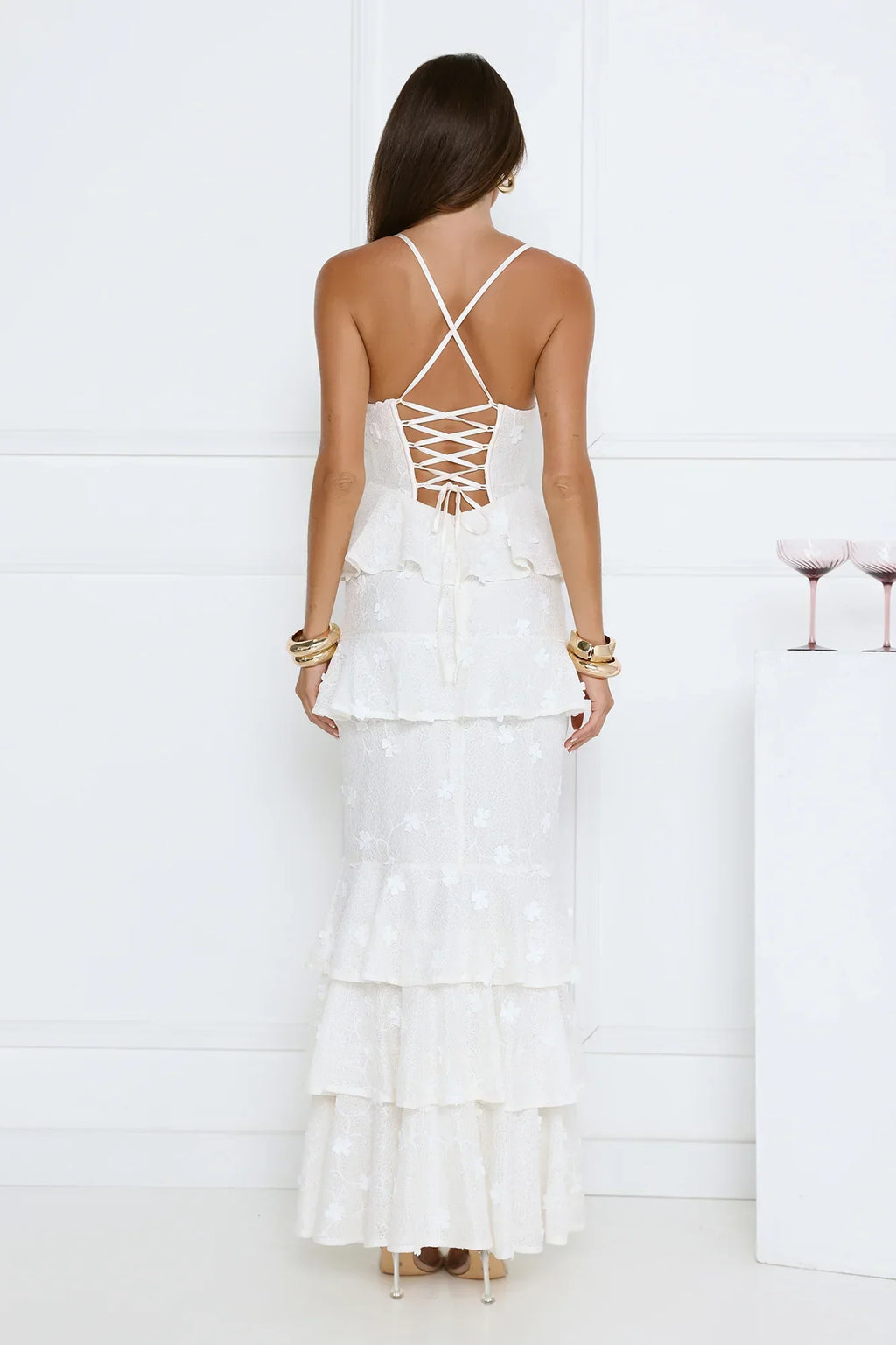 Secret Grove Maxi Dress White