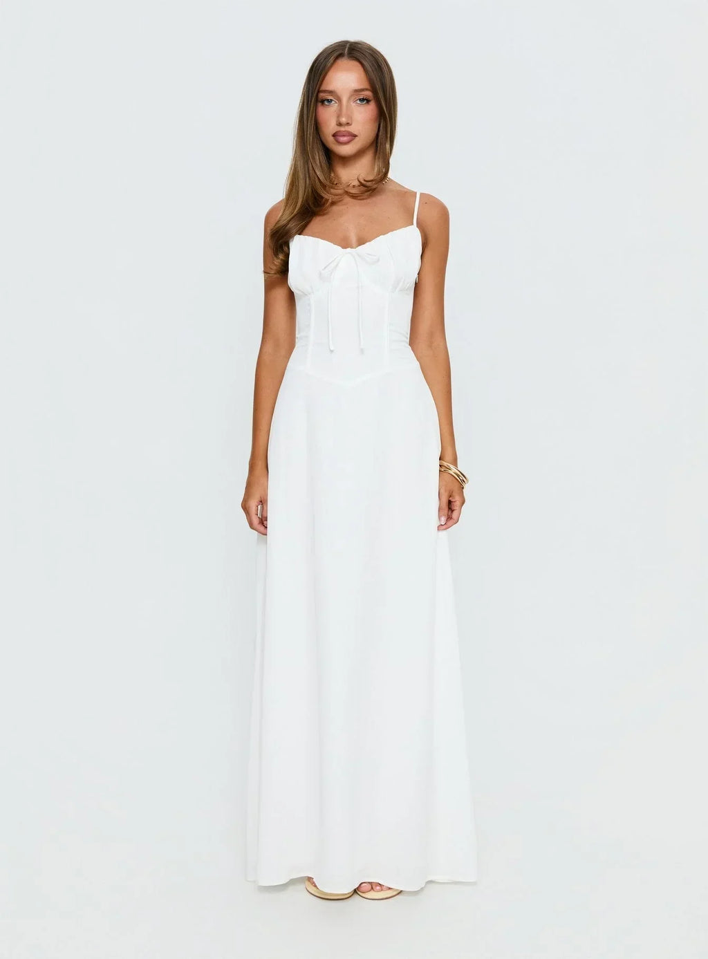 Members Only Maxi Dress White